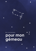 &Eacute;toiles et v&oelig;ux pour mon G&eacute;meau radieux